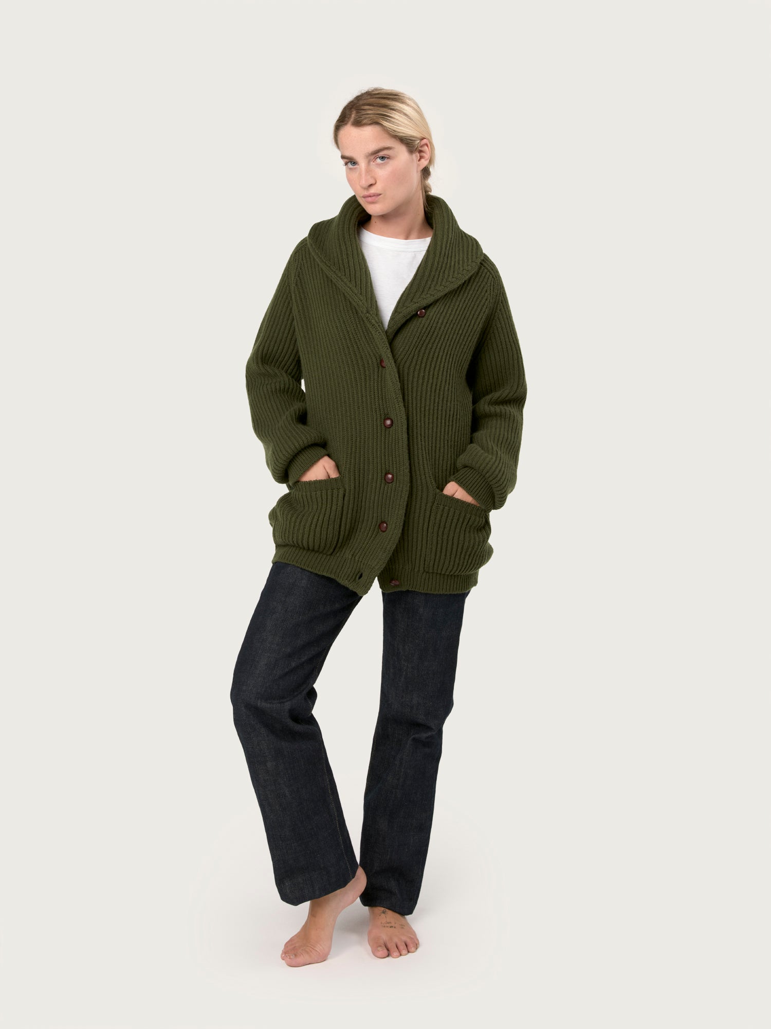 THE KENNEDY CARDIGAN | FERN – crimson-cashmere
