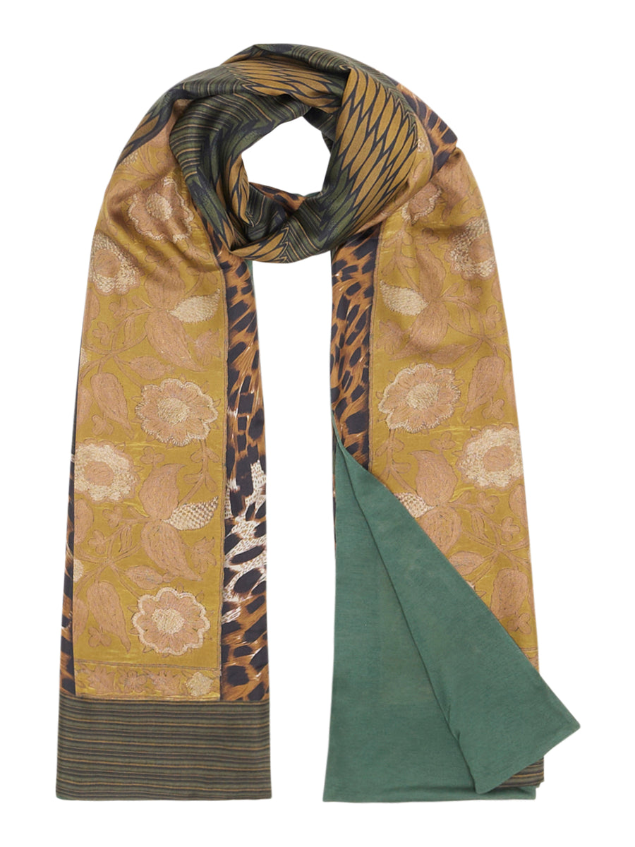 THE SILK AND JERSEY SCARF | Zig Zag