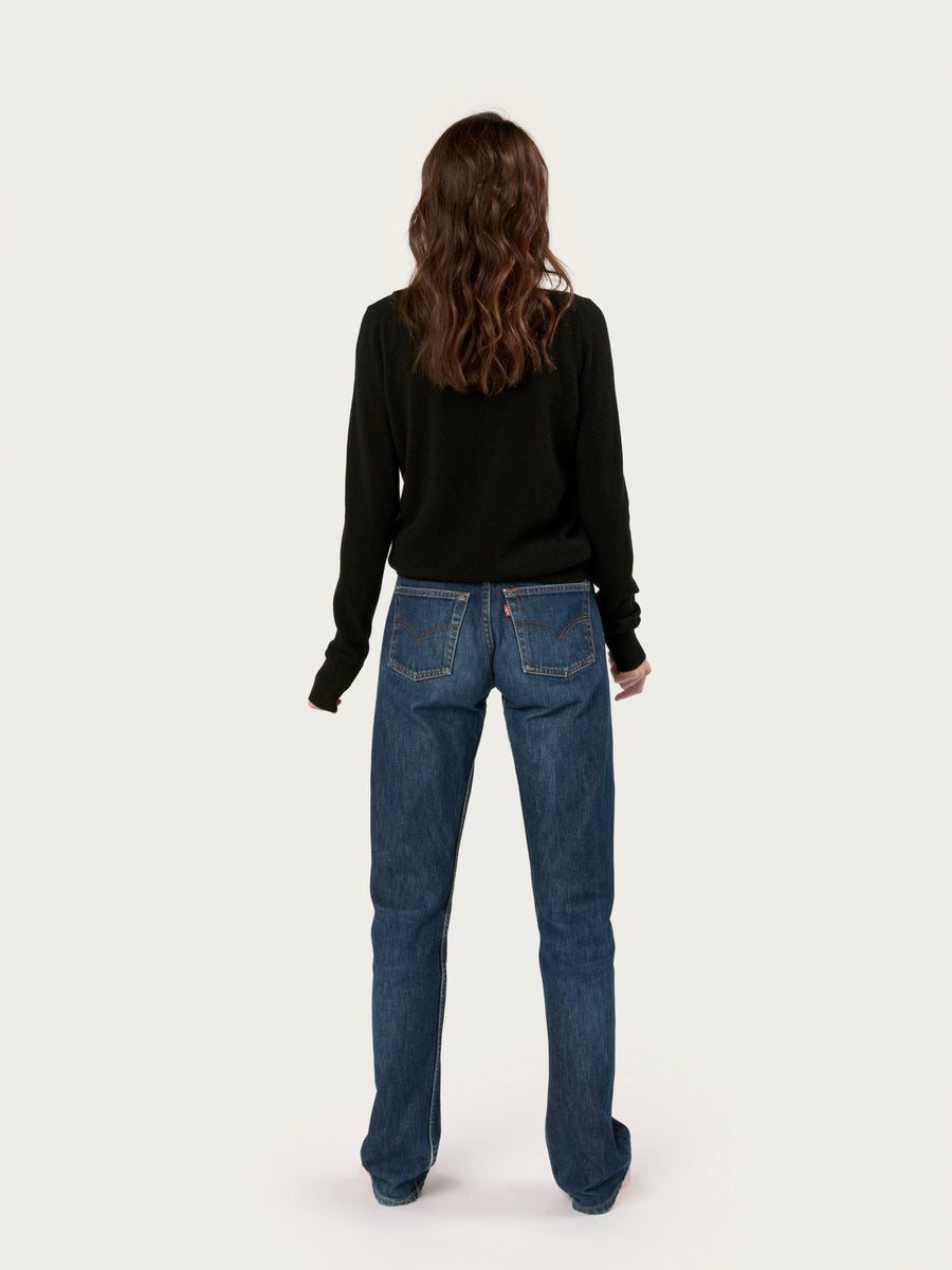 THE CASHMERE ROLLNECK | Black