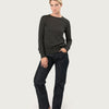 THE SUPER LIGHT CASHMERE KNIT TEE | ANTHRACITE