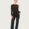THE SUPER LIGHT CASHMERE KNIT TEE | DARK BROWN