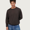 THE SUPER LIGHT CASHMERE KNIT TEE | DARK BROWN