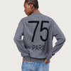 THE PARIS 75 CREWNECK  | SMOG/BLACK