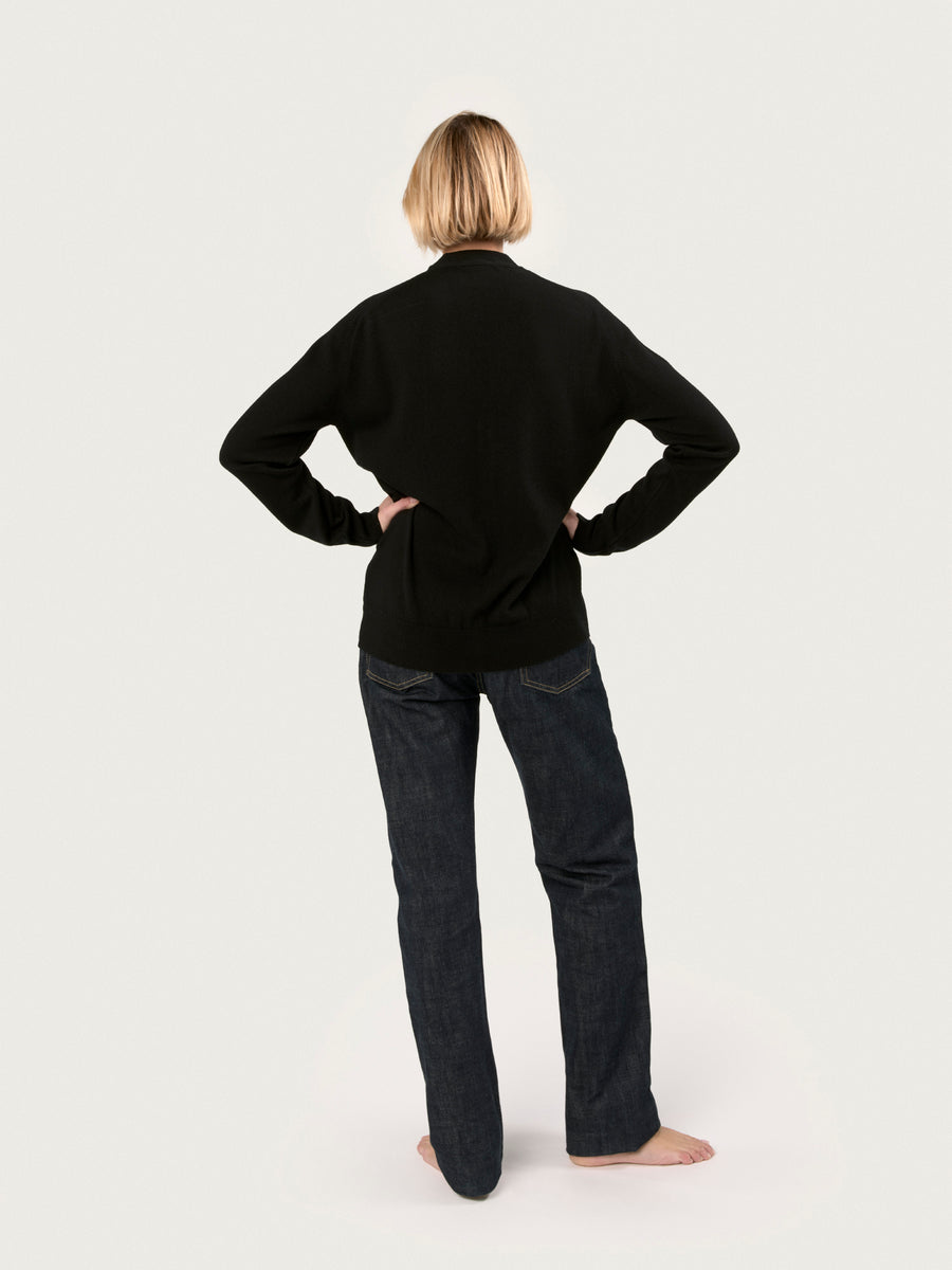 THE BOYFRIEND CARDIGAN | BLACK