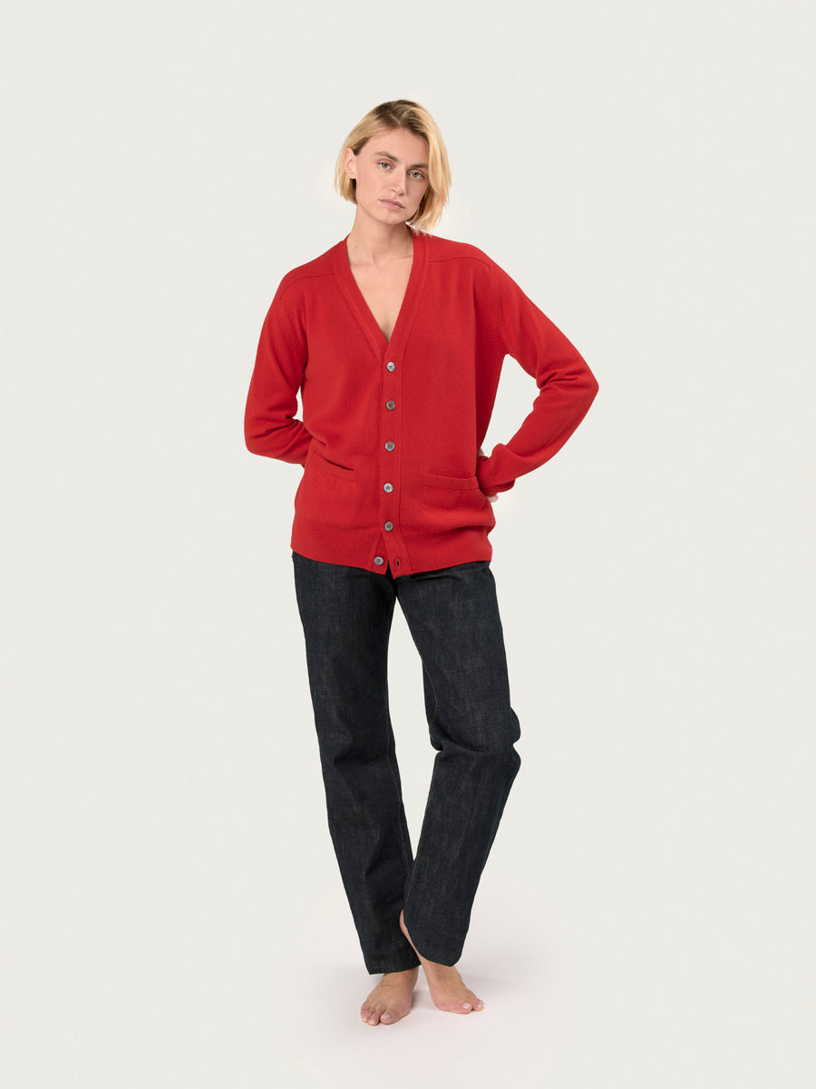 THE BOYFRIEND CARDIGAN | CARDINAL