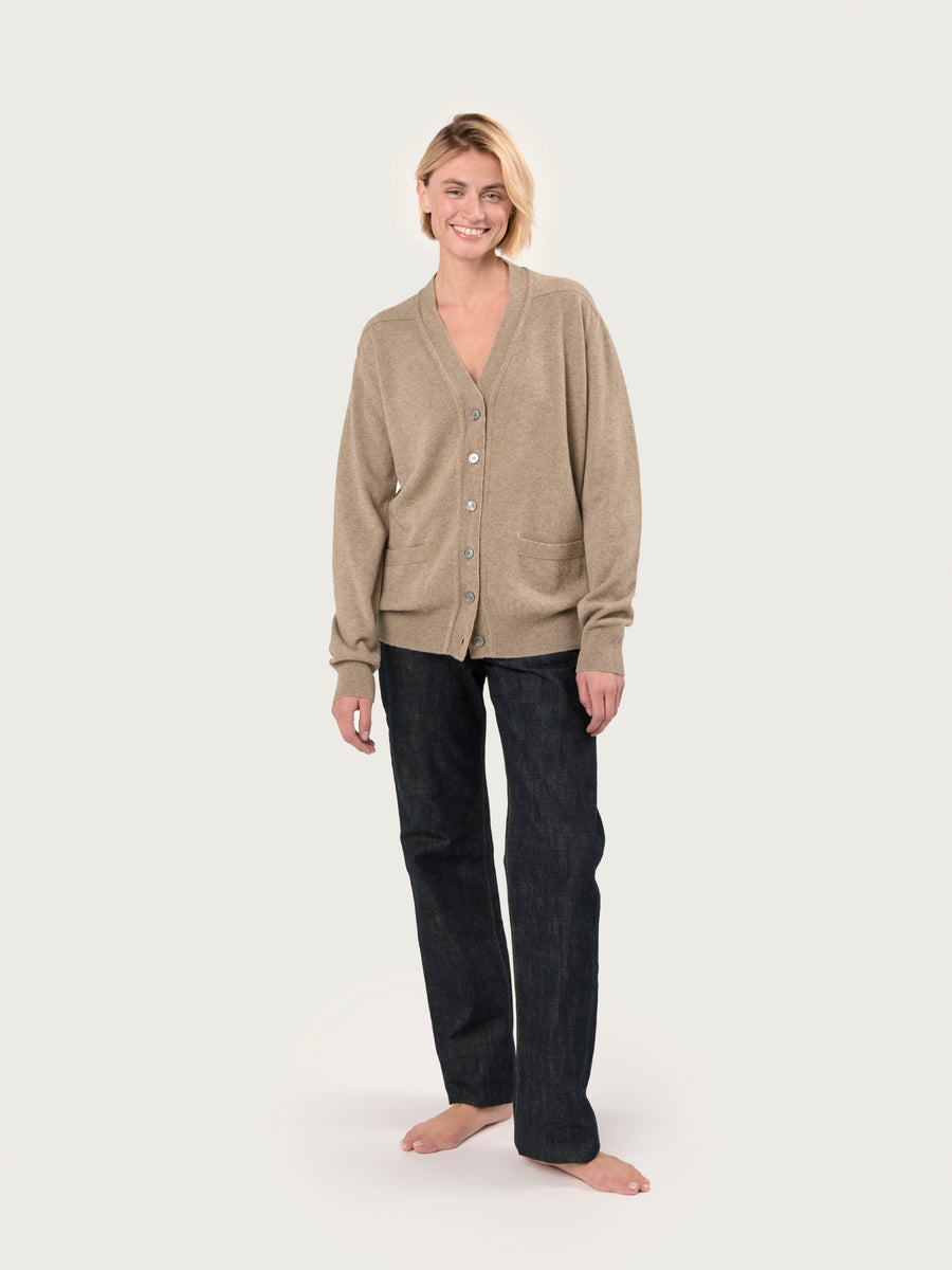 THE BOYFRIEND CARDIGAN | DARK NATURAL
