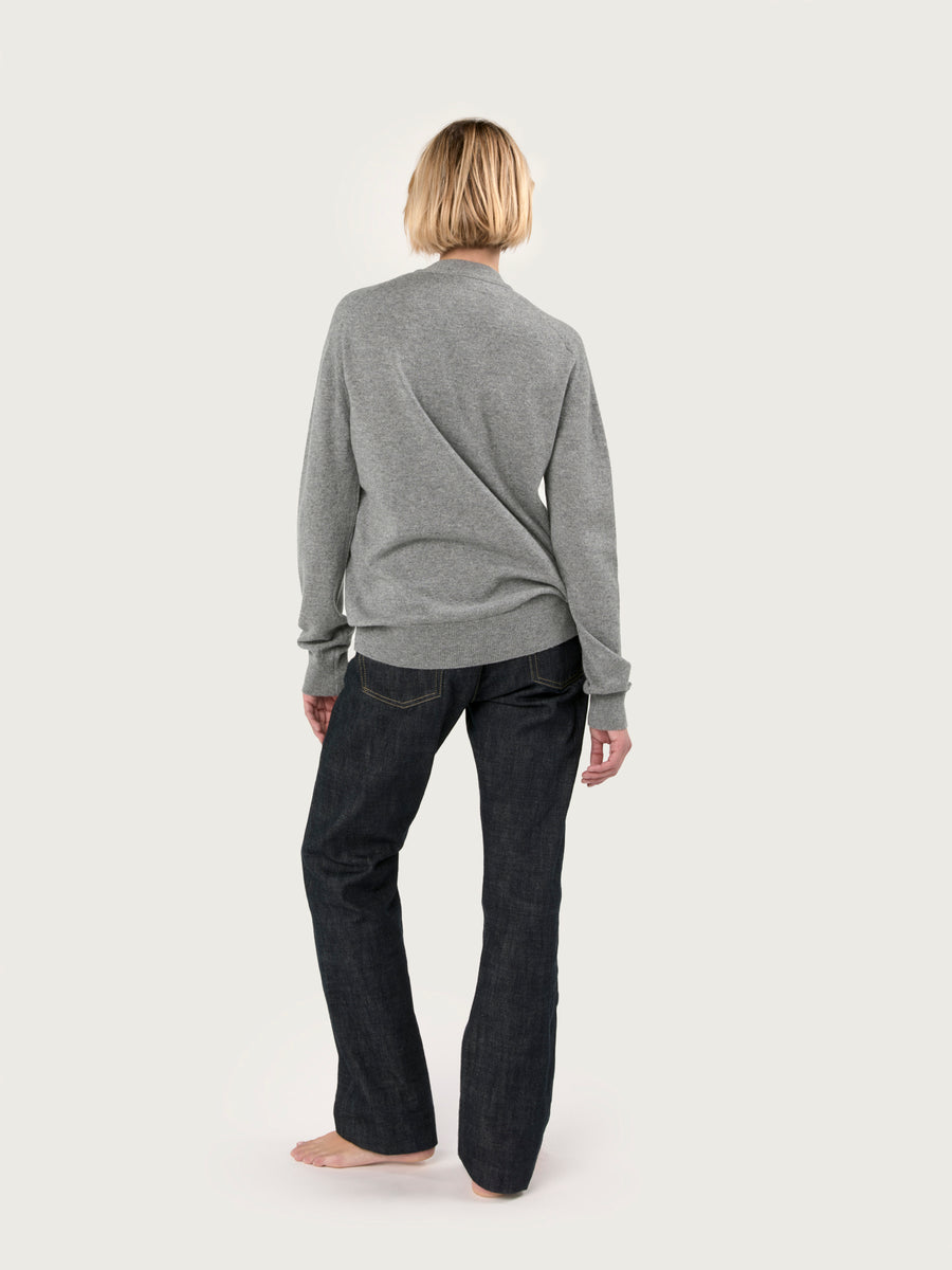 THE BOYFRIEND CARDIGAN | FLANNEL GREY