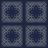 THE COTTON VOILE BANDANA | Navy Blue