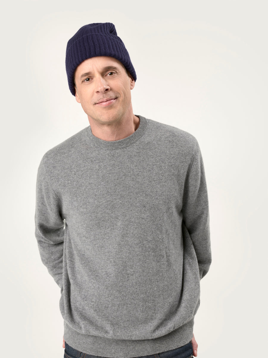 THE CLASSIC RIBBED BEANIE | British Blue