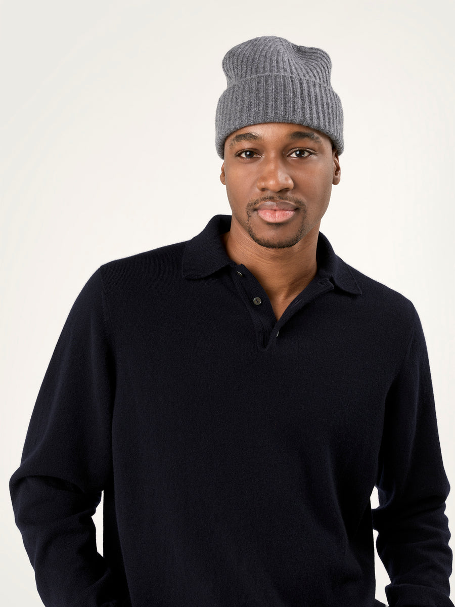 THE CLASSIC RIBBED BEANIE | Smog