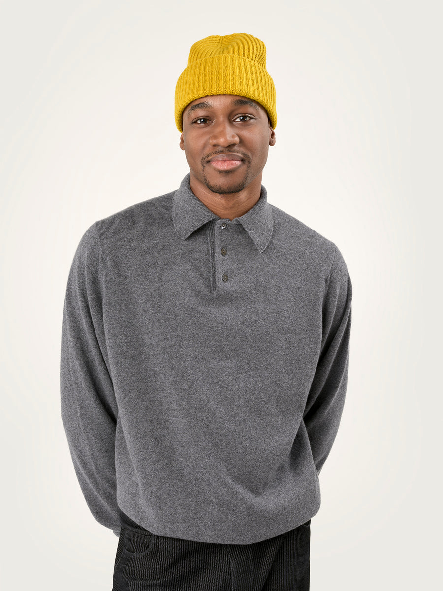 THE CLASSIC RIBBED BEANIE | Turmeric