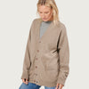 THE CHARLIE CARDIGAN | BROWN UNDYED