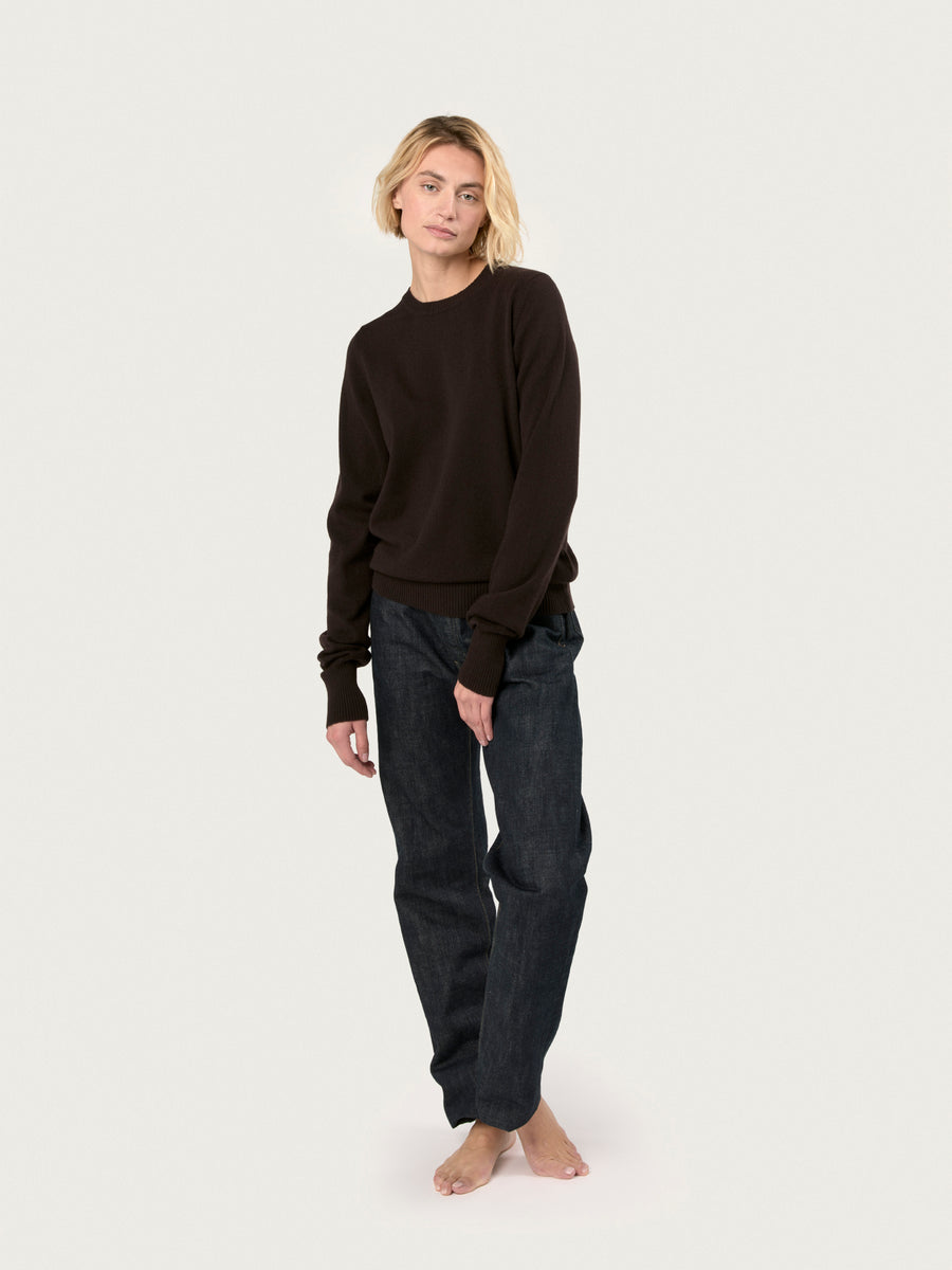 THE CLASSIC CREWNECK | DARK BROWN
