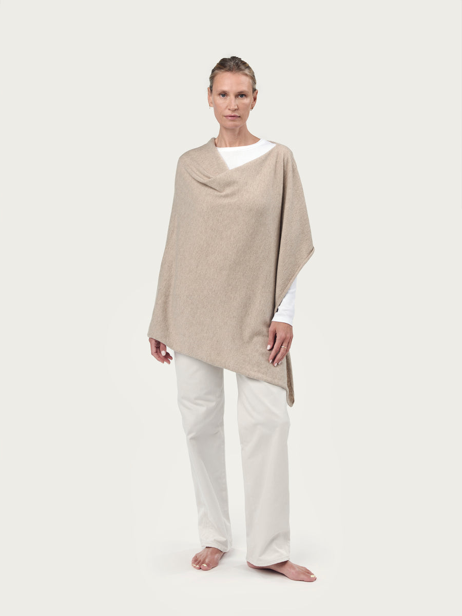 THE CLASSIC PONCHO | Dark Medium Dyed