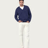 V NECK CLASSIC |  British blue