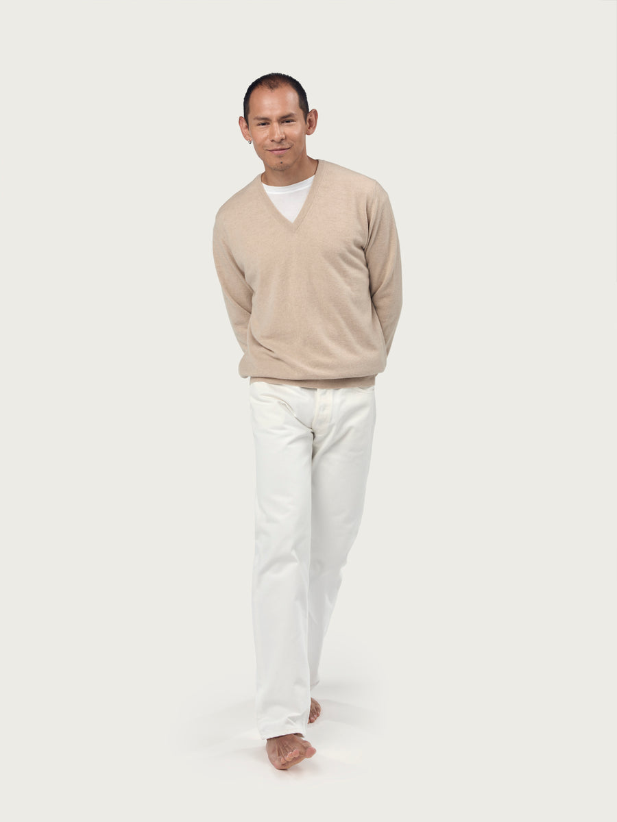 V NECK CLASSIC | Linen