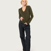 THE LADIES CLASSIC V-NECK | LODEN