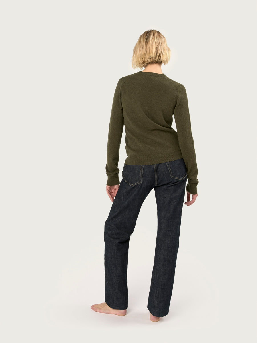 THE LADIES CLASSIC V-NECK | LODEN
