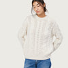 THE ARAN SWEATER | ICE WHITE
