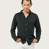 COTTON SHIRT LONG SLEEVE | BLACK