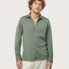 COTTON SHIRT LONG SLEEVE | OLIVE GREEN