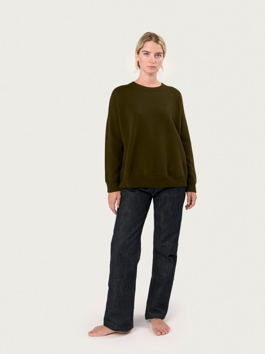 THE CREWNECK SWEATSHIRT  | MILITARY