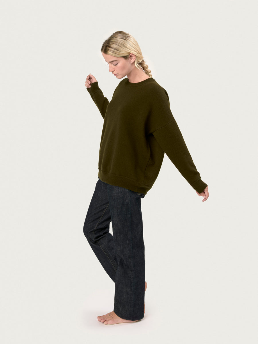 THE CREWNECK SWEATSHIRT  | MILITARY