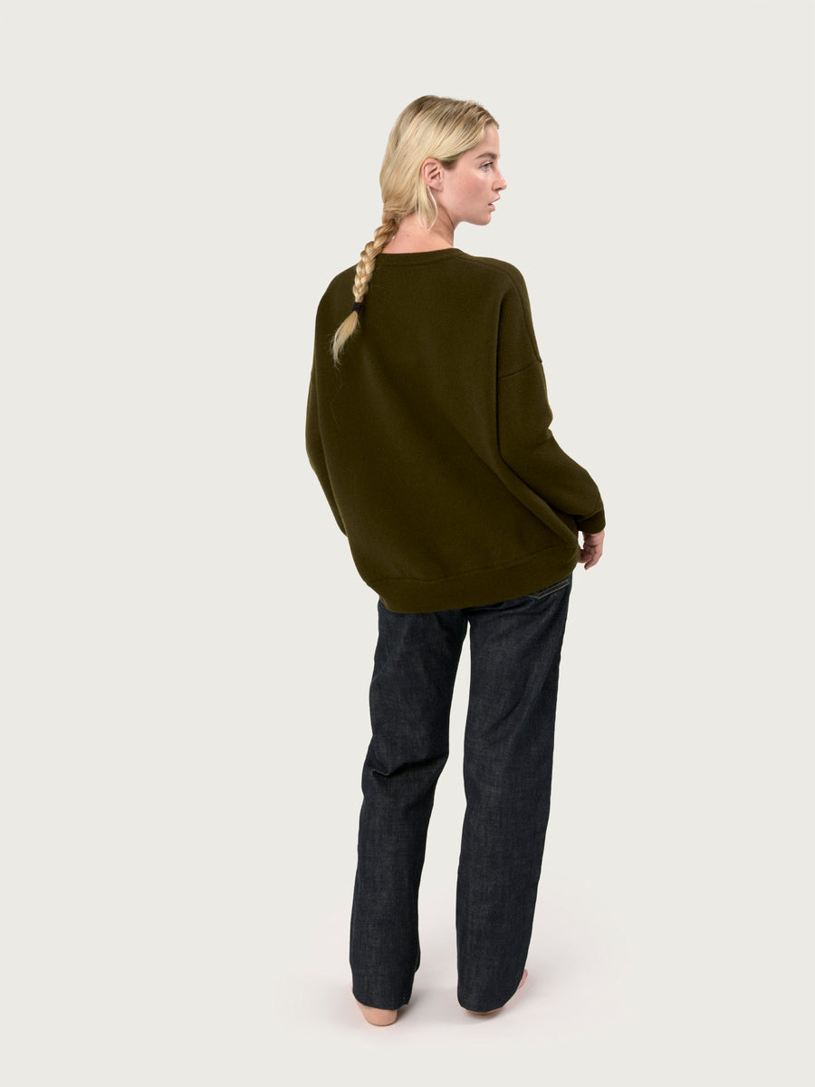 THE CREWNECK SWEATSHIRT  | MILITARY