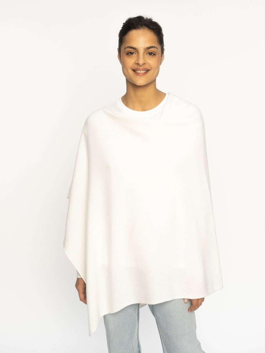 THE CLASSIC PONCHO | ICE WHITE