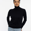 THE COTTON ROLLNECK SWEATER | Dark Navy Blue