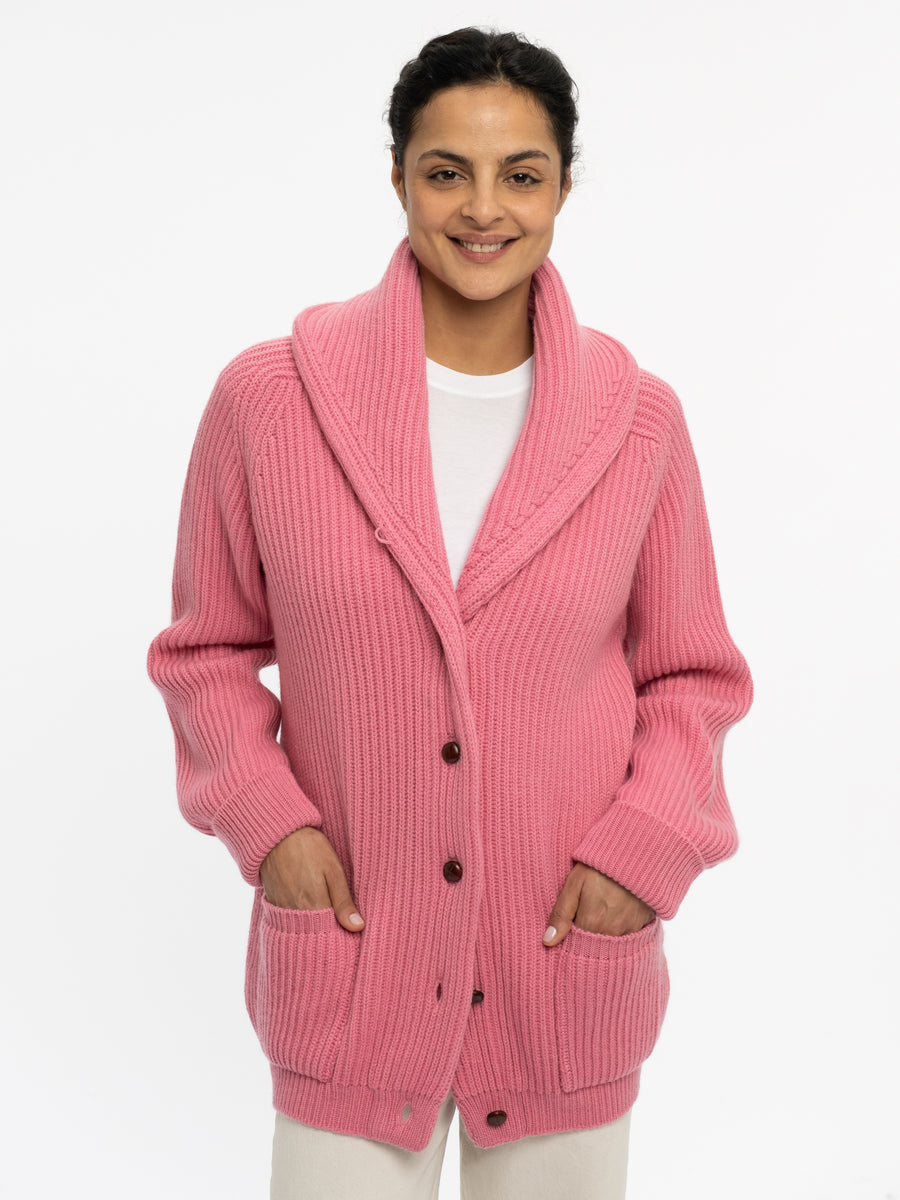 THE KENNEDY CARDIGAN | PARSONS PINK