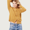 THE CROWN CARDIGAN | ACORN YELLOW