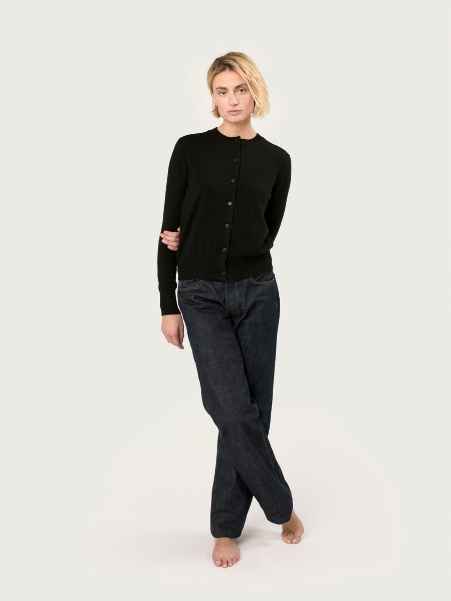 THE CROWN CARDIGAN | BLACK