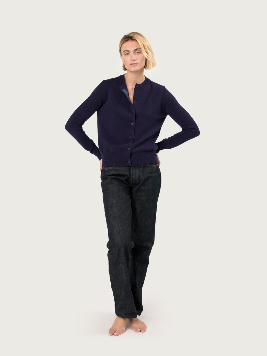 THE CROWN CARDIGAN | BRITISH BLUE