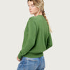 THE CROWN CARDIGAN | GREEN YELLOW CHINE