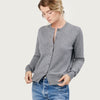THE CROWN CARDIGAN | GREY FLANNEL