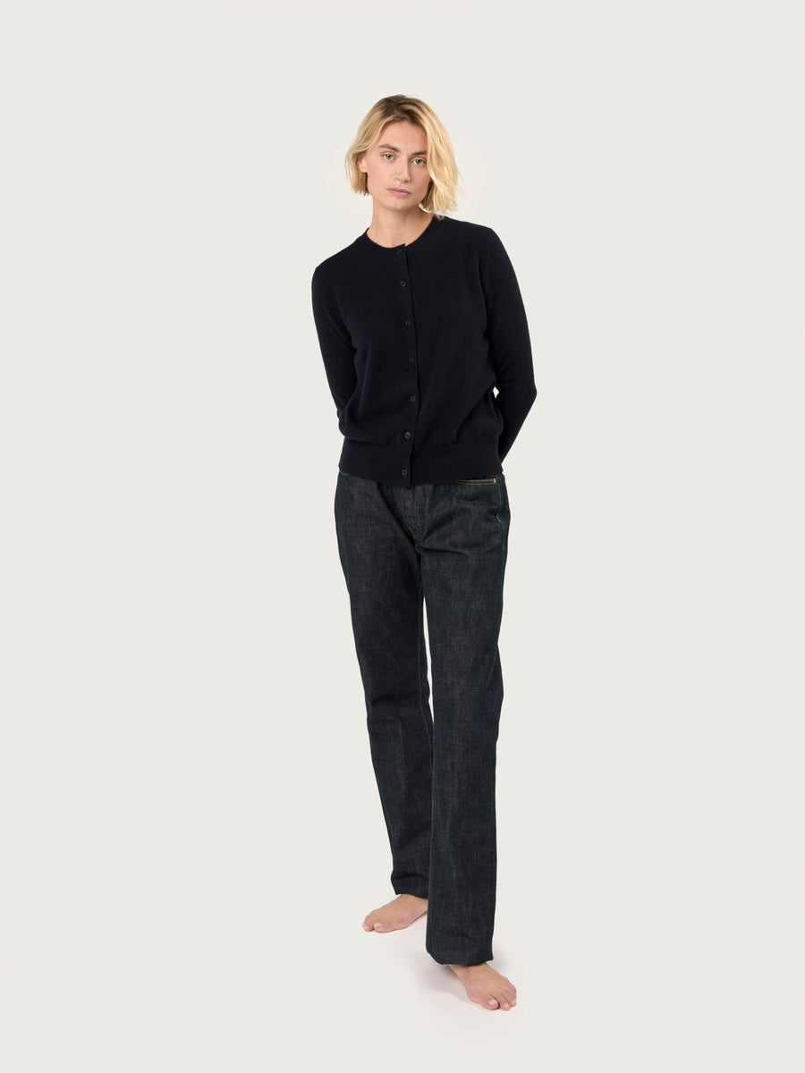THE CROWN CARDIGAN | NAVY BLUE