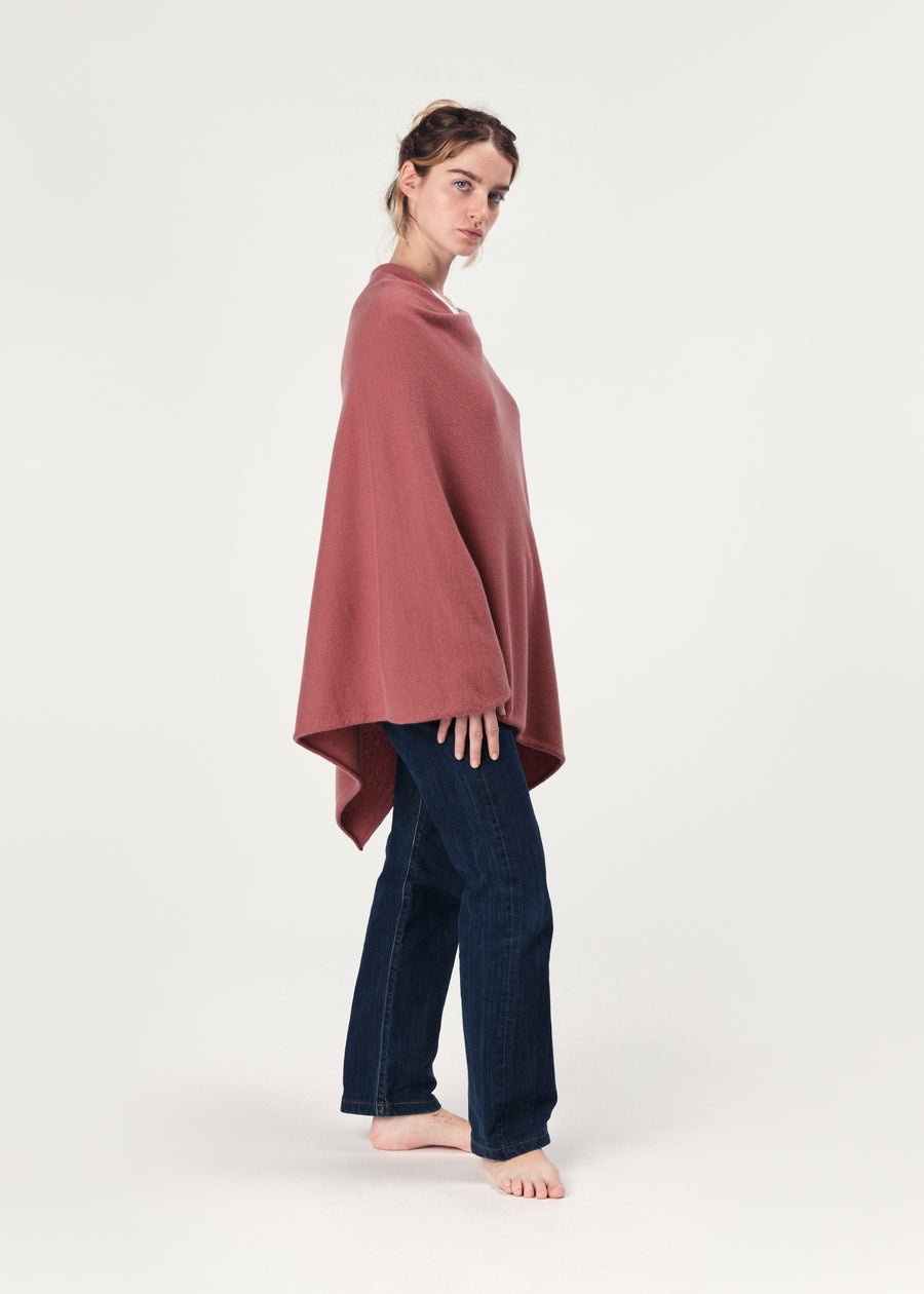 THE CLASSIC PONCHO | Desert rose