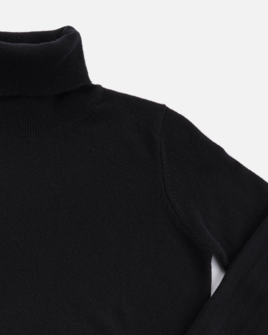 THE CASHMERE ROLLNECK | Black