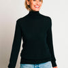 THE COTTON ROLLNECK SWEATER | Black