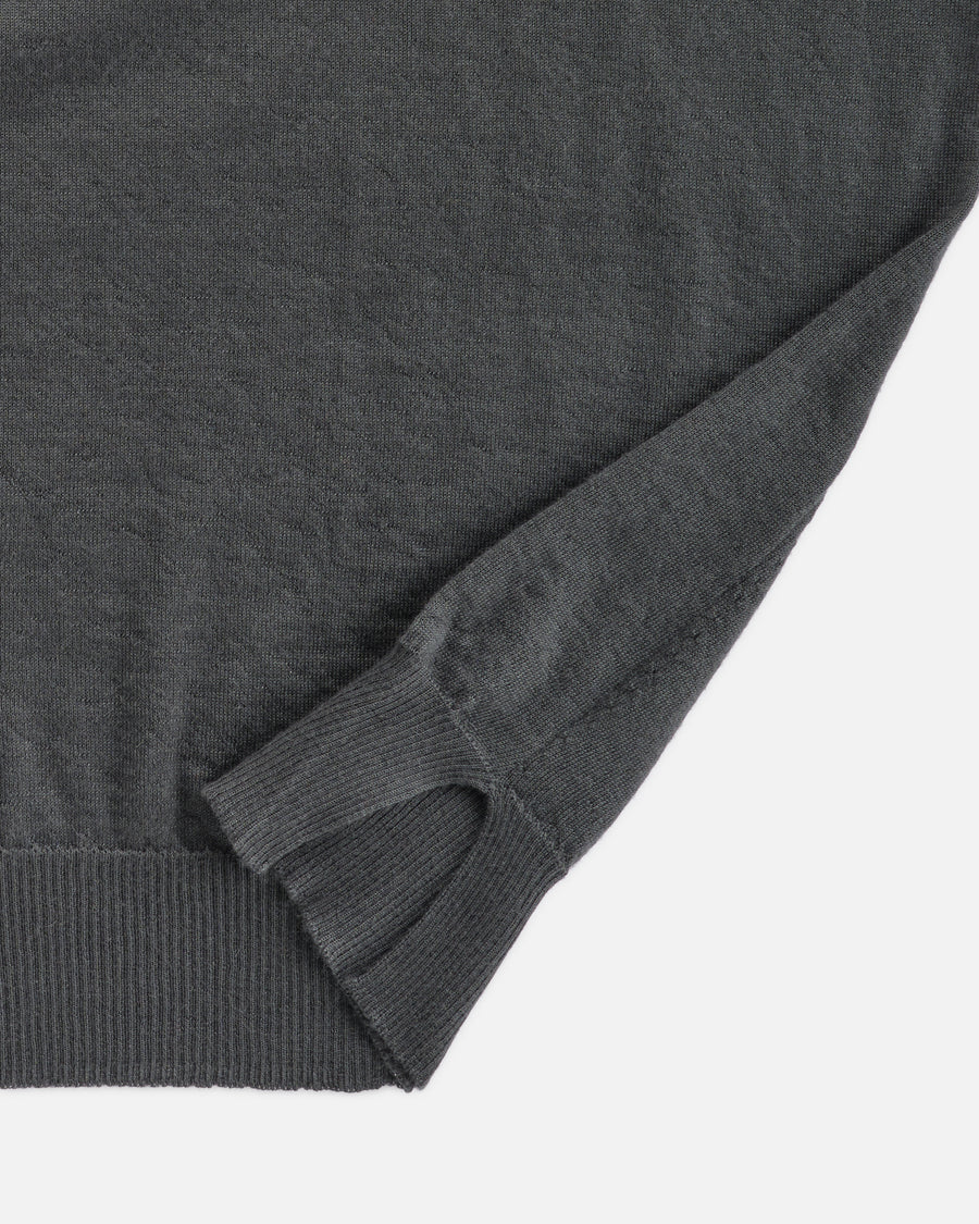 THE SUPER LIGHT CASHMERE KNIT TEE | Drill Grey