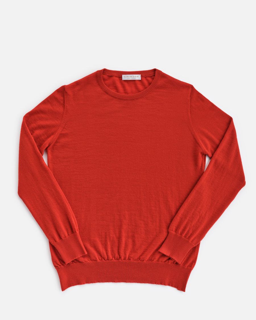 THE SUPER LIGHT CASHMERE KNIT TEE | Red Dulse