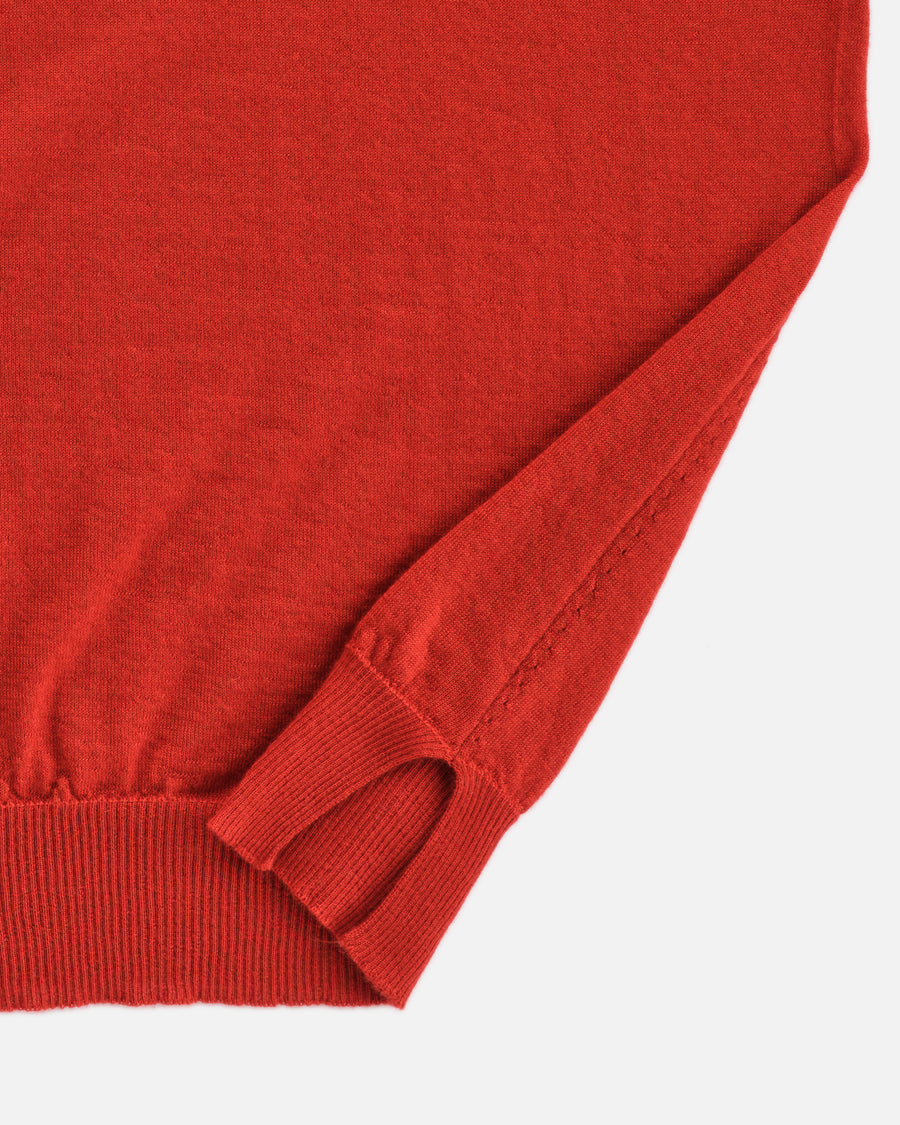 THE SUPER LIGHT CASHMERE KNIT TEE | Red Dulse