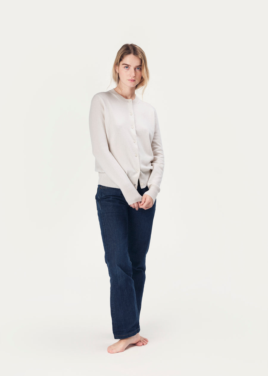 THE CROWN CARDIGAN | CHALK