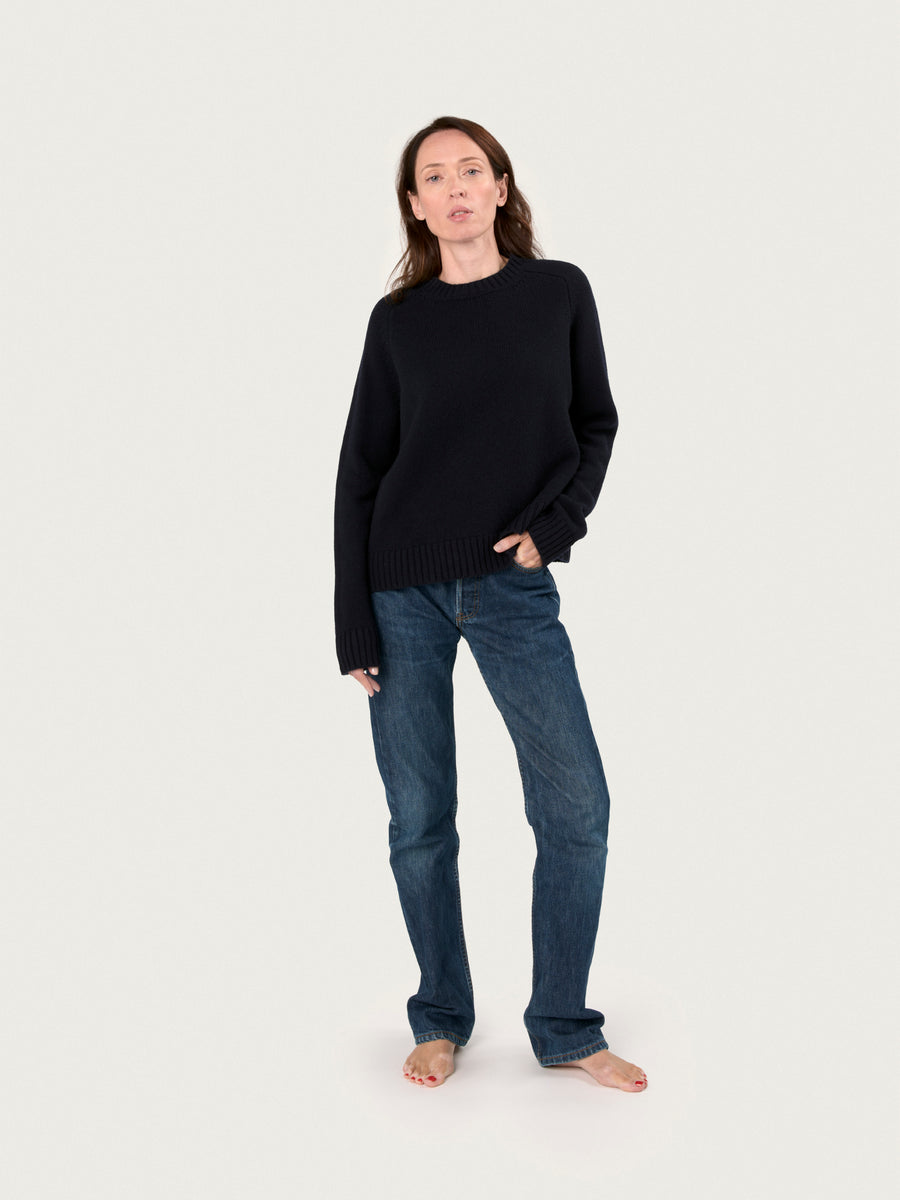 THE EDIT SWEATER | NAVY BLUE