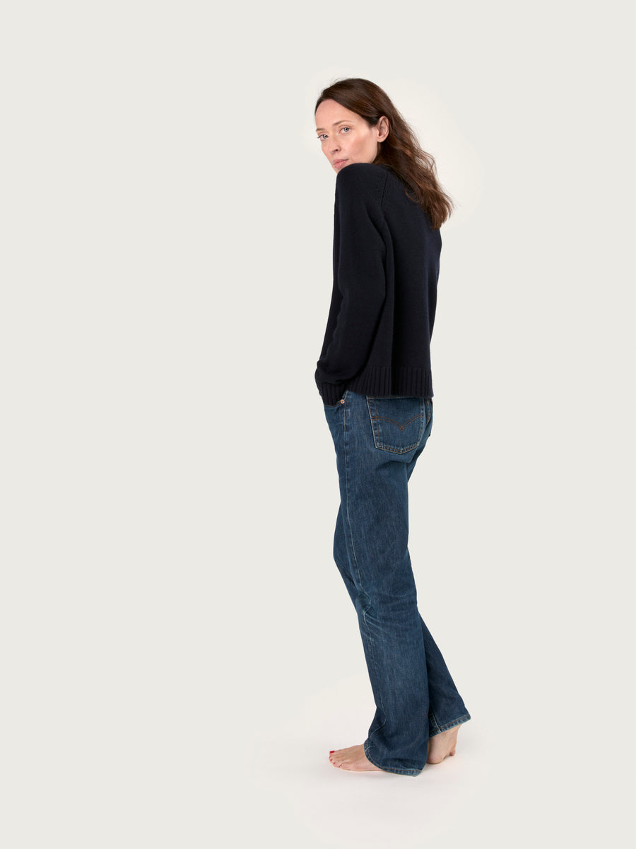 THE EDIT SWEATER | NAVY BLUE