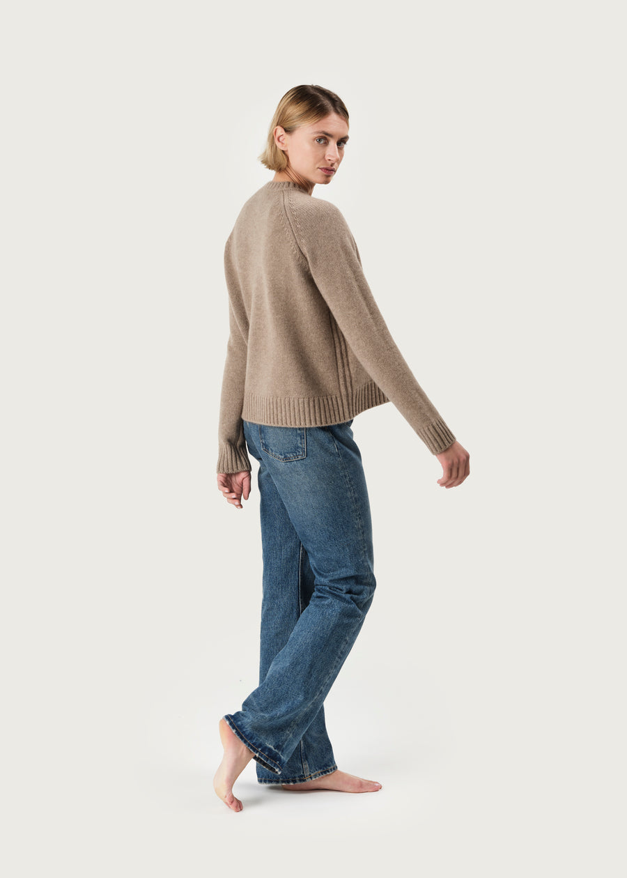 THE EDIT SWEATER  | DARK NATURAL