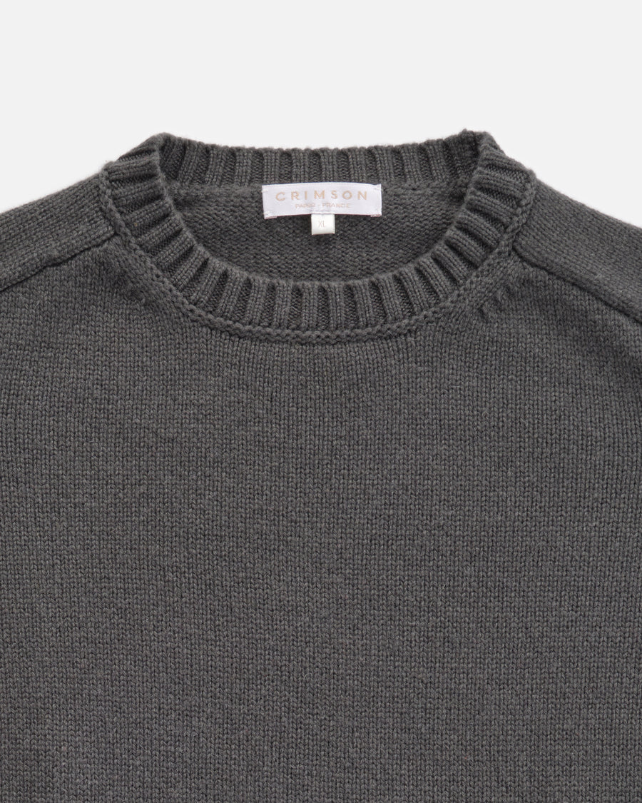 THE EDIT SWEATER | DRILL GREY