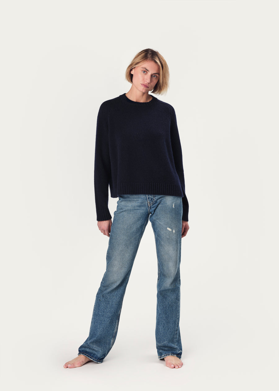 THE EDIT SWEATER | NAVY BLUE