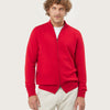 FULL ZIP CARDIGAN | CARDINAL